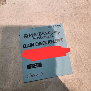PNC Bank Arts Center - Receipt over the wallet chain - Ticket Sales Near Me - Holmdel, New Jersey PNC Bank Arts Center - Receipt over the wallet chain - Ticket Sales Near Me - Holmdel, New Jersey