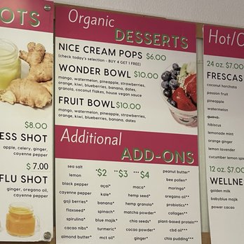 Fruit Wonders - Desserts and add ons menu - Juice Bars & Smoothies Near Me - Palm Springs, California Fruit Wonders - Desserts and add ons menu - Juice Bars & Smoothies Near Me - Palm Springs, California