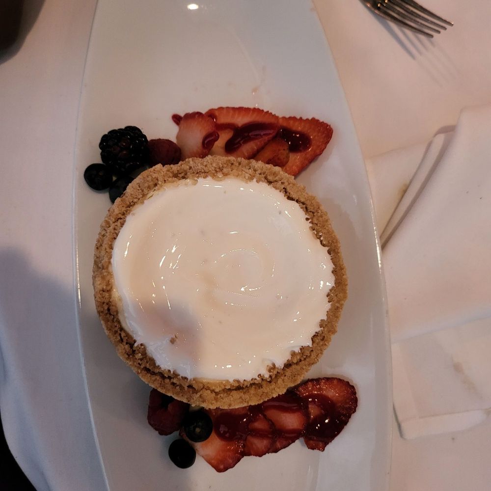 Ruth's Chris Steak House - Cheese cake with fruit - Steakhouses Near Me - Tysons Corner, Virginia Ruth's Chris Steak House - Cheese cake with fruit - Steakhouses Near Me - Tysons Corner, Virginia