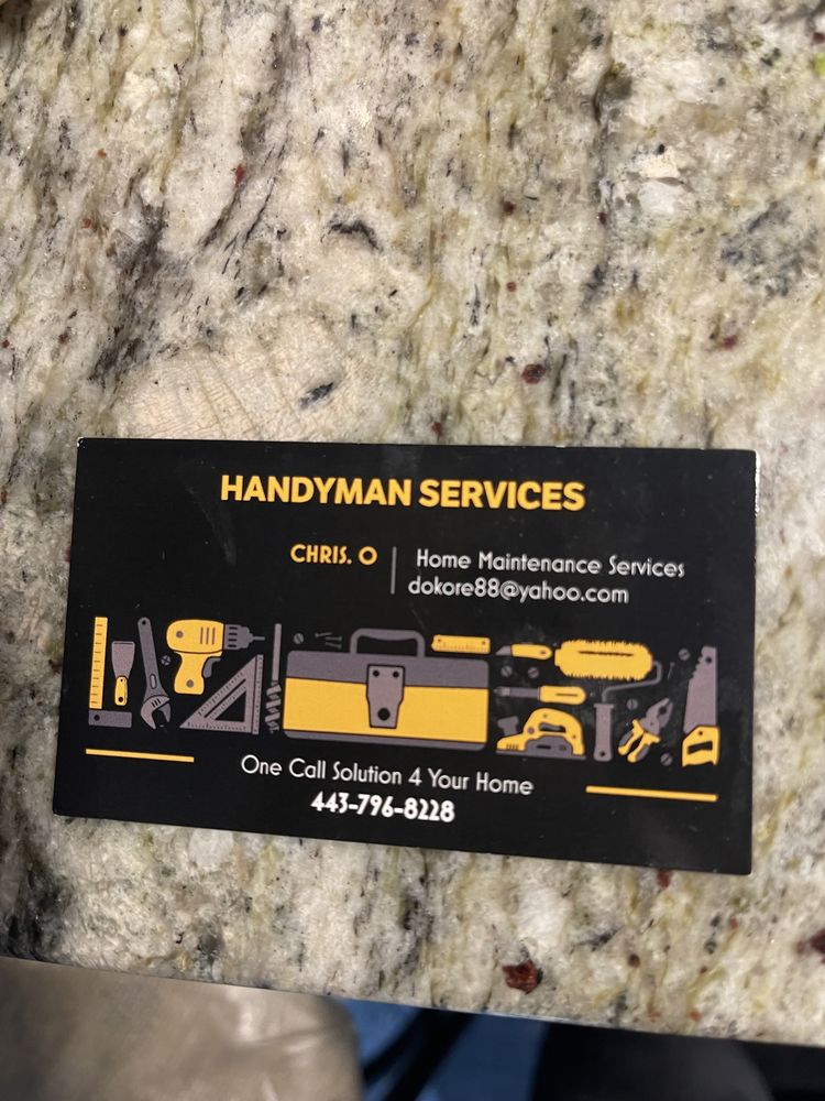 Slide of Chris Handyman services llc