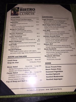 Menu photo 4 Rancho Santa Fe Bistro Rancho Santa Fe, CA Menu photo 4 Rancho Santa Fe Bistro Rancho Santa Fe, CA