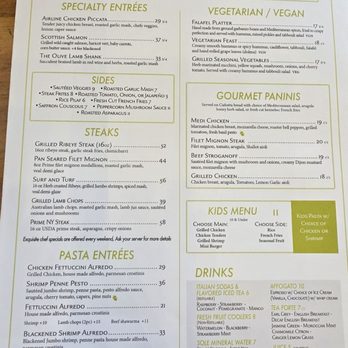The Olive Restobar - Menu - Mediterranean Near Me - Downey, California