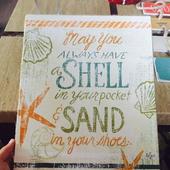 Kirkland's - Beach themed painting with twine wrapped all along the sides. - Furniture Stores Near Me - Concord, North Carolina