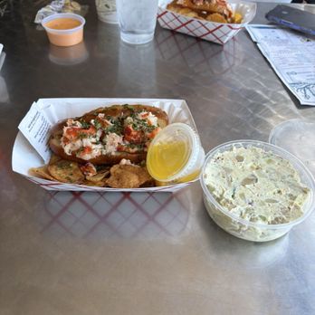 Olcott Lobster - Connecticut Roll and potato salad - Seafood Near Me - Lewiston, New York Olcott Lobster - Connecticut Roll and potato salad - Seafood Near Me - Lewiston, New York