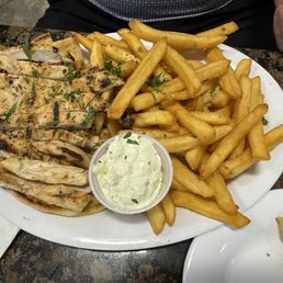 Grilled chicken & fries Grilled chicken & fries