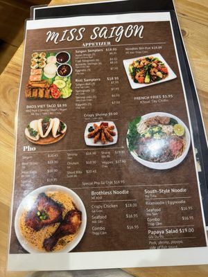 Menu photo 1 Miss Saigon Chicago, IL Menu photo 1 Miss Saigon Chicago, IL