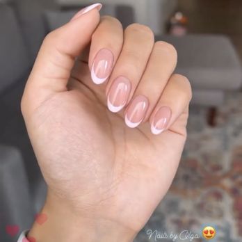 The Best Nails Chicago - Gel overlay mani with pink French tips - Nail Technicians Near Me - Chicago, Illinois The Best Nails Chicago - Gel overlay mani with pink French tips - Nail Technicians Near Me - Chicago, Illinois