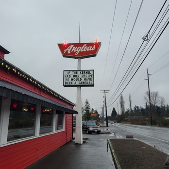 Anglea's - I love this sign! The whole experience was what I hope to see with a diner from the decor to the food. - Diners Near Me - Tacoma, Washington