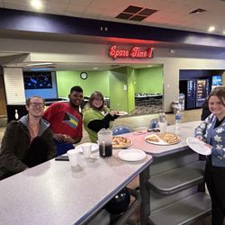 Oak Mountain Lanes - Typical bowling alley food, but it tastes good enough hot. Kids had a blast with the bowling, laser tag and video games.
