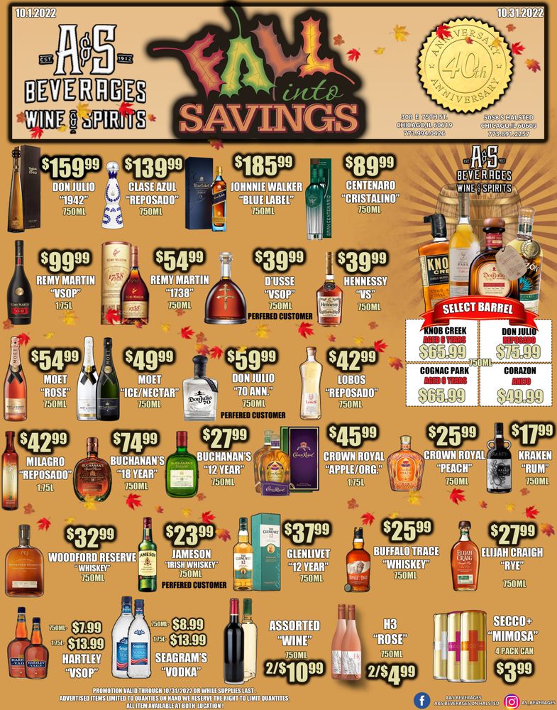 Social spots from A & S Beverages