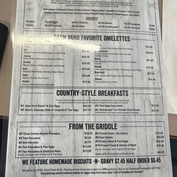 Jim's Country Style Restaurant - Menu as of November 2025 - Breakfast & Brunch Near Me - Pleasanton, California