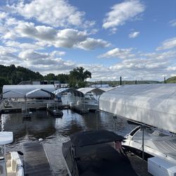 View of the marina from the back deck.