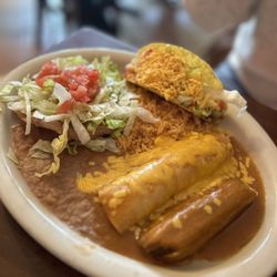 Garcia's Deluxe Enchilada with cheese