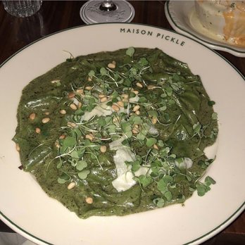 Maison Pickle - Some spinach pasta dish that I wasn't fan of. Returned for a far better entree. - Cocktail Bars Near Me - New York, New York Maison Pickle - Some spinach pasta dish that I wasn't fan of. Returned for a far better entree. - Cocktail Bars Near Me - New York, New York