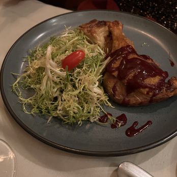 La Voile - Duck confit with frisee salad - French Near Me - Boston, Massachusetts