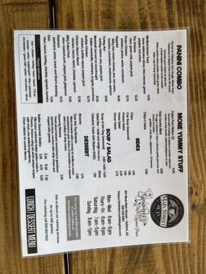 Menu photo 2 Ginaveve's Main Street Bean Safford, AZ Menu photo 2 Ginaveve's Main Street Bean Safford, AZ