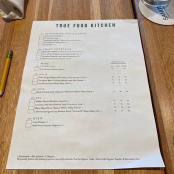 True Food Kitchen - Limited drink menus now - New American Near Me - Austin, Texas