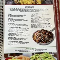 Ozzie's Diner - Menu - Skillets