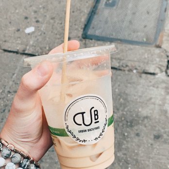Urban Backyard - iced vanilla latte - Coffee & Tea Near Me - New York, New York Urban Backyard - iced vanilla latte - Coffee & Tea Near Me - New York, New York