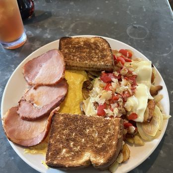 Hershey Pantry - Scrambled eggs, canadian bacon, potatoes with cheese peppers and onions, whole wheat toast - Breakfast & Brunch Near Me - Hershey, Pennsylvania Hershey Pantry - Scrambled eggs, canadian bacon, potatoes with cheese peppers and onions, whole wheat toast - Breakfast & Brunch Near Me - Hershey, Pennsylvania