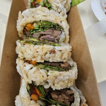 Take Sushi - Beef teriyaki roll (baked roll) - Japanese Near Me - Los Angeles, California Take Sushi - Beef teriyaki roll (baked roll) - Japanese Near Me - Los Angeles, California