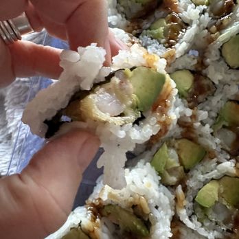 Ju Sushi & Bar - One shrimp and avocado maki, poorly rolled, no chopsticks. - Bars Near Me - Toronto, Ontario Ju Sushi & Bar - One shrimp and avocado maki, poorly rolled, no chopsticks. - Bars Near Me - Toronto, Ontario
