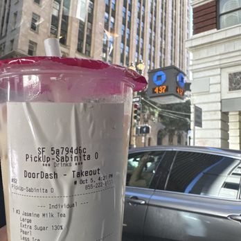 Cool Tea Bar - 3. Jasmine Milk Tea - Bubble Tea Near Me - San Francisco, California