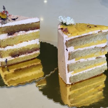 Jen’s Pastries - L- strawberry, lemon, lavender cake R- passion, strawberry , rose cake - Bakeries Near Me - Portland, Oregon Jen’s Pastries - L- strawberry, lemon, lavender cake R- passion, strawberry , rose cake - Bakeries Near Me - Portland, Oregon