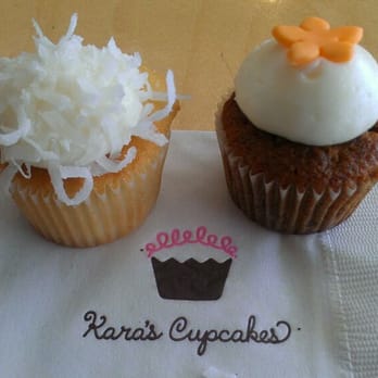 Kara's Cupcakes - Couldn't decide so I got coconut and carrot - Bakeries Near Me - Napa, California Kara's Cupcakes - Couldn't decide so I got coconut and carrot - Bakeries Near Me - Napa, California