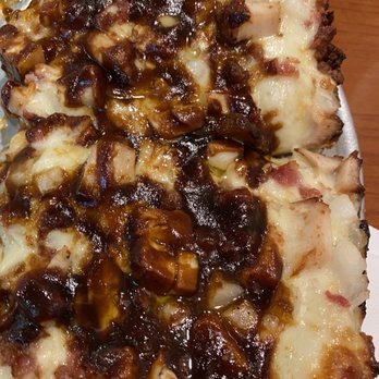The Gathering Place - BBQ Chicken Pizza with Bacon and Onion added. - Bars Near Me - Bad Axe, Michigan