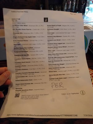 Menu photo 1 Ashford Pub Houston, TX Menu photo 1 Ashford Pub Houston, TX