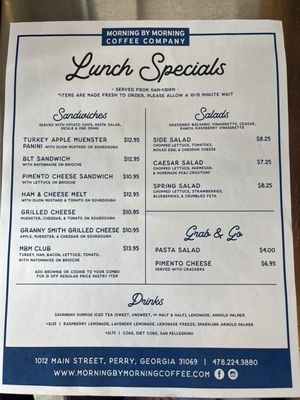 Menu photo 1 Morning By Morning Coffee Perry, GA Menu photo 1 Morning By Morning Coffee Perry, GA