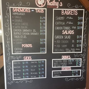Kathy's Korner - Menu - New American Near Me - Sealy, Texas Kathy's Korner - Menu - New American Near Me - Sealy, Texas
