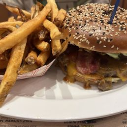 Sp#9 BBQ Bacon Cheese Crispy Onion Burger Sp#9 BBQ Bacon Cheese Crispy Onion Burger