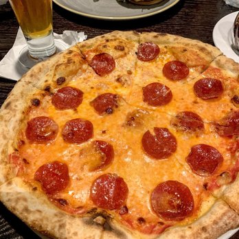 Baker's Crust - Pepperoni pizza and a craft beer on their Thursday pizza and pint night special. - Breakfast & Brunch Near Me - Virginia Beach, Virginia Baker's Crust - Pepperoni pizza and a craft beer on their Thursday pizza and pint night special. - Breakfast & Brunch Near Me - Virginia Beach, Virginia