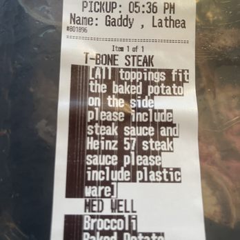 Cheddar's Scratch Kitchen - This is the instructions steak even says medium well - Comfort Food Near Me - Clarksville, Tennessee Cheddar's Scratch Kitchen - This is the instructions steak even says medium well - Comfort Food Near Me - Clarksville, Tennessee