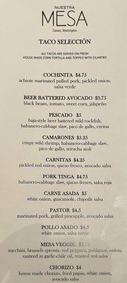Menu photo 5 Nuestra Mesa Camas, WA Menu photo 5 Nuestra Mesa Camas, WA