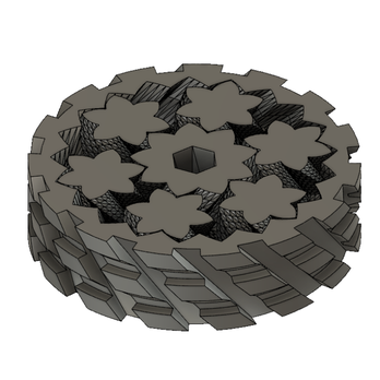 3DPrintNOVA - Gear bearing from Thingiverse I added an easy to print tread pattern to - 3D Printing Near Me