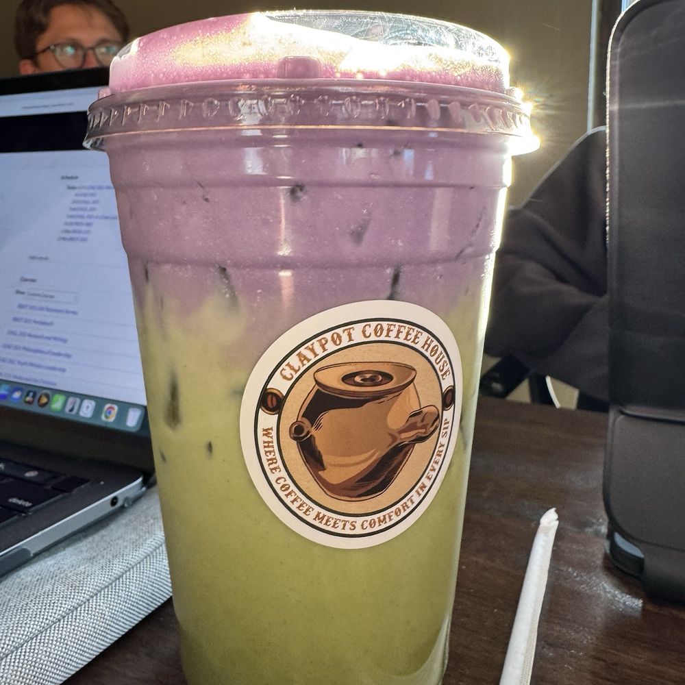 Claypot Coffee House - Ube Matcha - Cafes Near Me - Indianapolis, Indiana Claypot Coffee House - Ube Matcha - Cafes Near Me - Indianapolis, Indiana