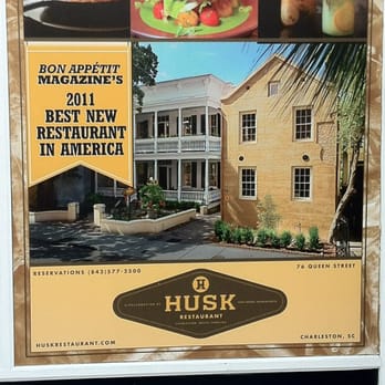 Husk - Ad hanging on East Bay St - American Near Me - Charleston, South Carolina