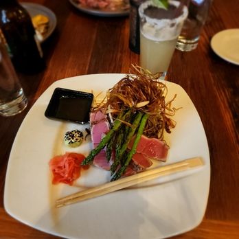 David's Restaurant - Pepper encrusted Sashimi with tuna - New American Near Me - Portland, Maine