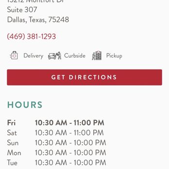 MOD Pizza - Hours listed on MOD Addison, 11PM on Fridays - Pizza Near Me - Dallas, Texas