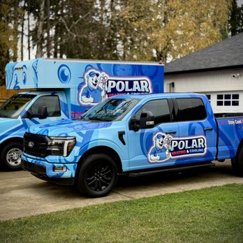 Polar Heating & Cooling - The Polar Heating & Cooling fleet--fully wrapped and ready to serve the Portland metro. - Heating & Air Conditioning/HVAC Near Me - Oak Grove, Oregon Polar Heating & Cooling - The Polar Heating & Cooling fleet--fully wrapped and ready to serve the Portland metro. - Heating & Air Conditioning/HVAC Near Me - Oak Grove, Oregon