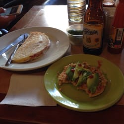 La Palapa - Quesadilla Sincronizada & Tostada de ceviche de pescado