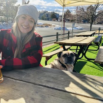 Resolute Brewing - Me and Charlie living our best lives - Beer Gardens Near Me - Centennial, Colorado