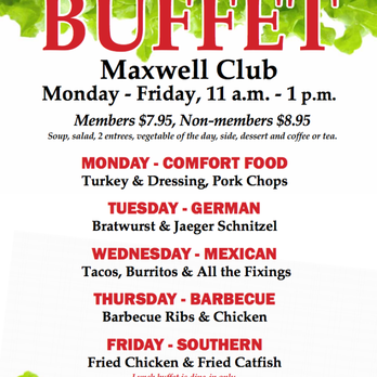 Maxwell Club - The menu rotation - Social Clubs Near Me - Montgomery, Alabama Maxwell Club - The menu rotation - Social Clubs Near Me - Montgomery, Alabama