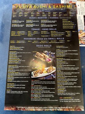 Menu photo 1 Fujiya Japanese Restaurant Miami, FL Menu photo 1 Fujiya Japanese Restaurant Miami, FL