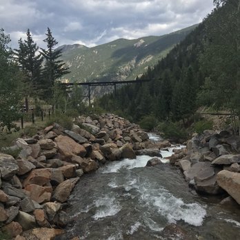 Georgetown Loop Railroad - View towards the bridge from the train - Museums Near Me - Georgetown, Colorado