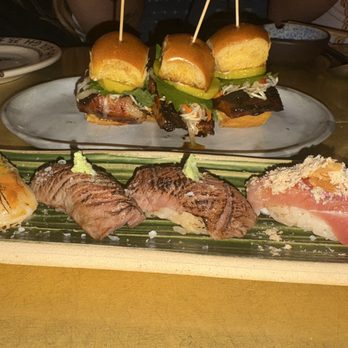 Norman's Japanese Grill - pork cheek sliders and nigiri - Japanese Near Me - Dallas, Texas