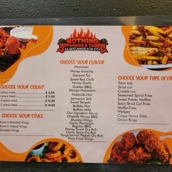 Nothing but Wings and Things - Menu - Chicken Wings Near Me - Hampton, Virginia